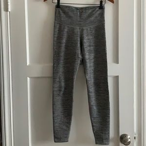 High waisted grey leggings